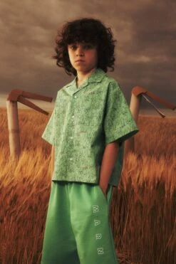 Marni Bowling Shirt In Allover Poplin Joy