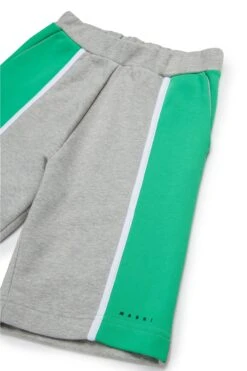 Marni Fleece Shorts With Colorblock Details -Bambini Abbigliamento Negozio M01377M00V00M541 03