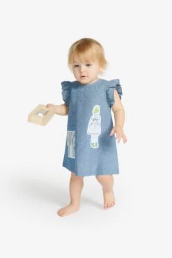 Marni Patterned Chambray Dress