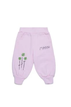 Marni Jogger Pants With Embroidered Flowers