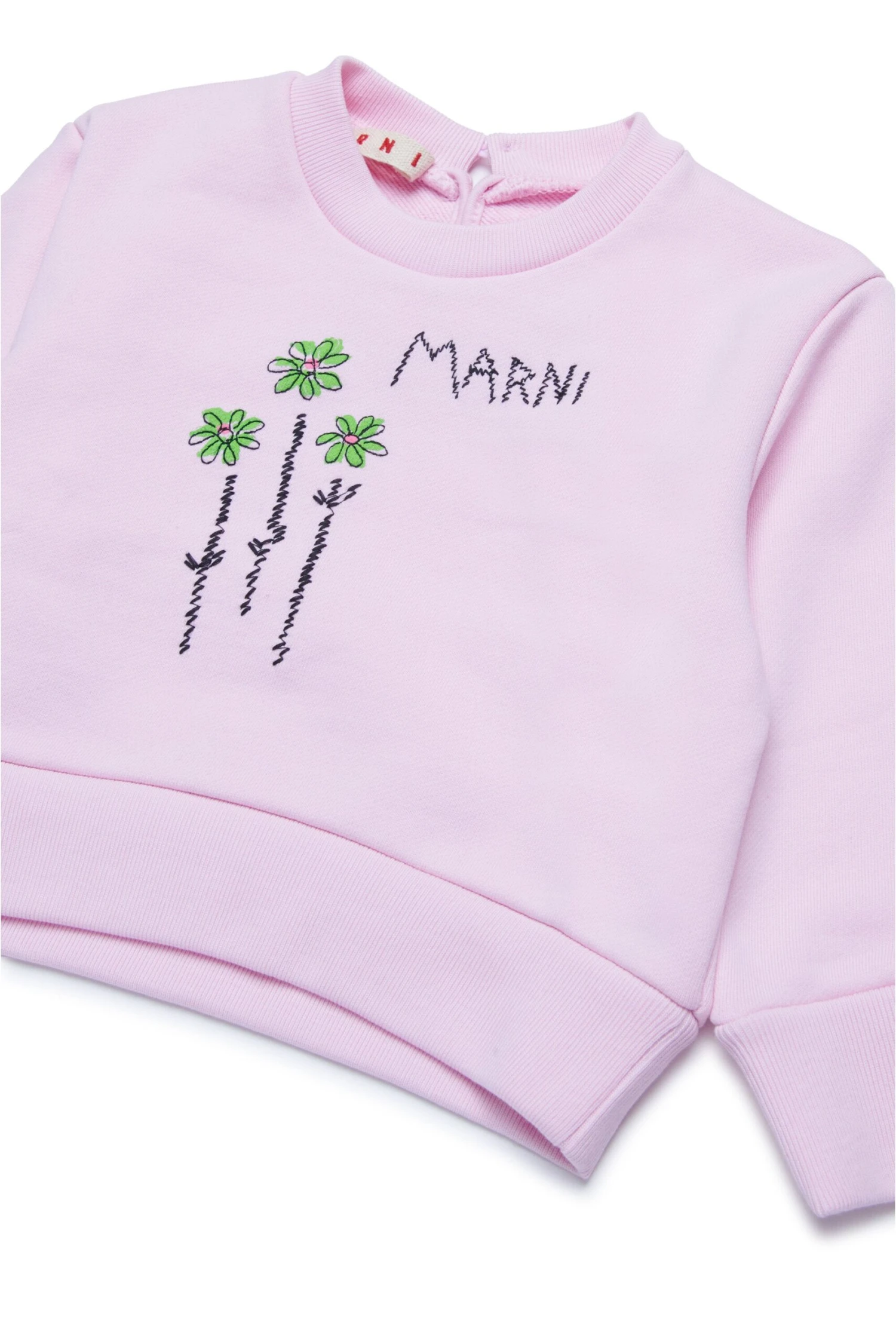 Marni Crew-neck Sweatshirt With Embroidered Flowers 4 Marni Crew-neck Sweatshirt With Embroidered Flowers - immagine 4