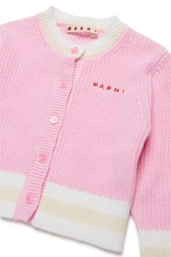 Marni Branded Cotton Cardigan -Bambini Abbigliamento Negozio M01394M00V50M347 03 617525ef 73fd 4ce1 a74b f0307c6cc3aa
