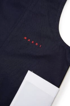 Marni Gabardine Dungarees With Pockets -Bambini Abbigliamento Negozio M01399M00UV0M803 04 a376f2a9 b58b 4be7 b851 9a5851aa677a