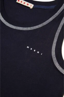 Marni Sleeveless T-shirt With Contrasting Seams -Bambini Abbigliamento Negozio M01411M00RF0M803 04 70560a49 1e5a 4933 9442 430ddda896d1