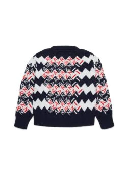 Marni Cable-knit Pullover With Promenade Pattern -Bambini Abbigliamento Negozio M01417M00U70M803 02