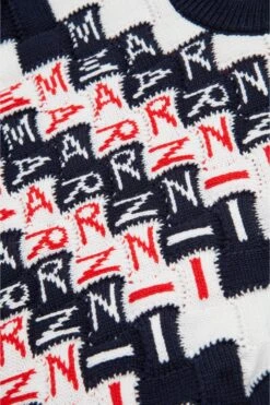 Marni Cable-knit Pullover With Promenade Pattern -Bambini Abbigliamento Negozio M01417M00U70M803 04