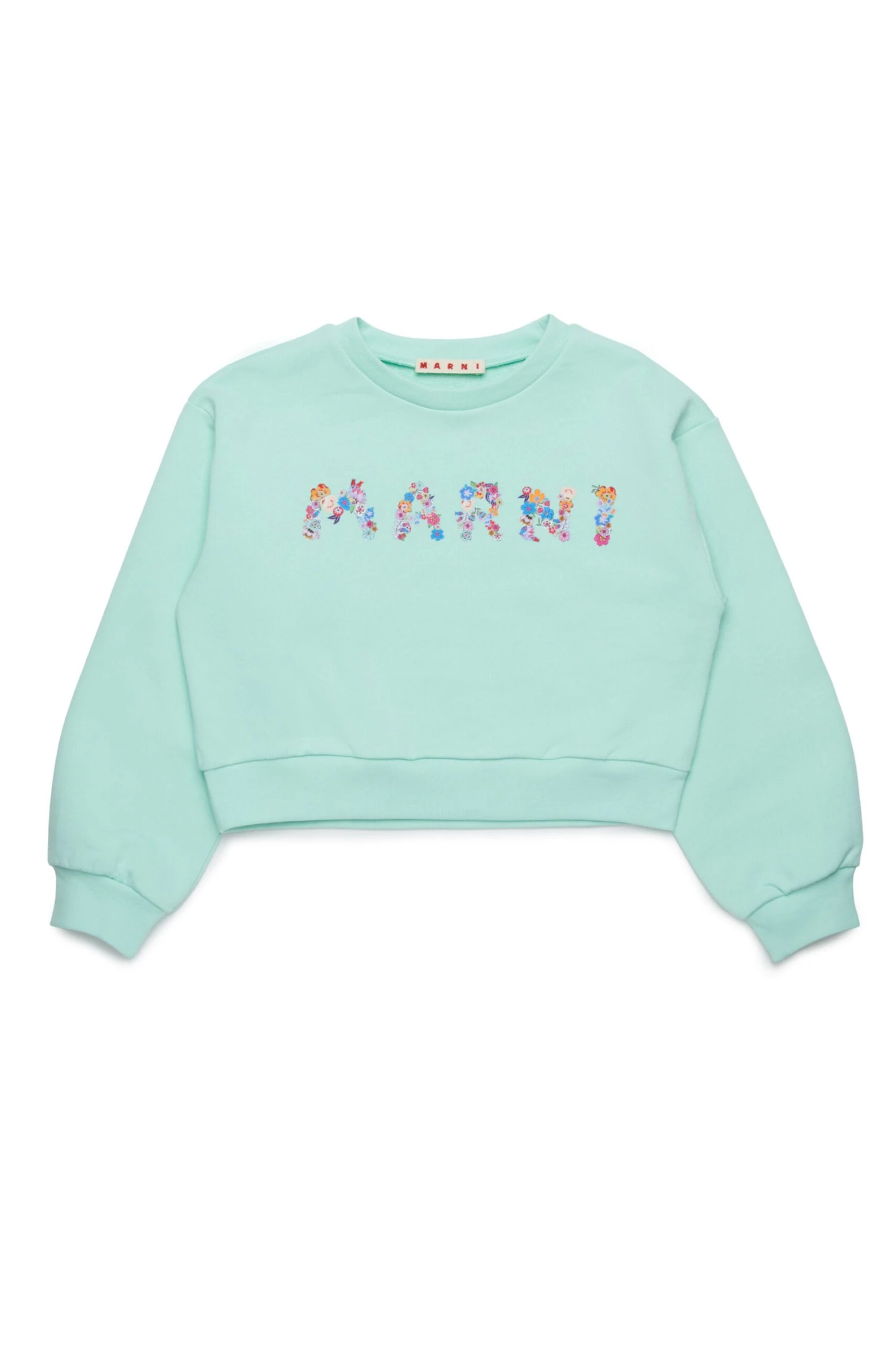 Marni Crew-neck Sweatshirt Branded With Holiday Logo 1 Marni Crew-neck Sweatshirt Branded With Holiday Logo