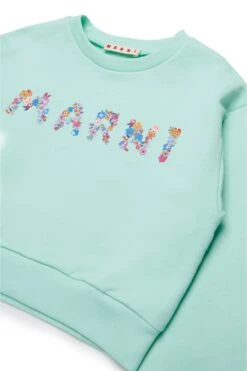 Marni Crew-neck Sweatshirt Branded With Holiday Logo 7 Marni Crew-neck Sweatshirt Branded With Holiday Logo -Bambini Abbigliamento Negozio M01424M00V10M851 03