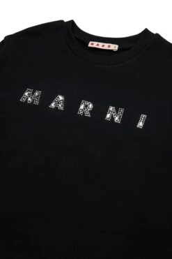 Marni Crew-neck Sweatshirt Branded In Rhinestones -Bambini Abbigliamento Negozio M01426M00V30M900 03 0e4a3ef8 5311 4fb0 9c6a cdb156305094