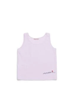 Sleeveless T-shirt With Marni Flower Logo