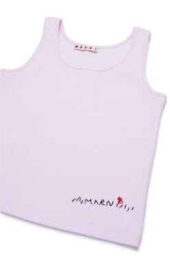 Sleeveless T-shirt With Marni Flower Logo -Bambini Abbigliamento Negozio M01427M00UQ0M347 03 8718a617 32f7 44f4 aa2f ccb28f91d2aa