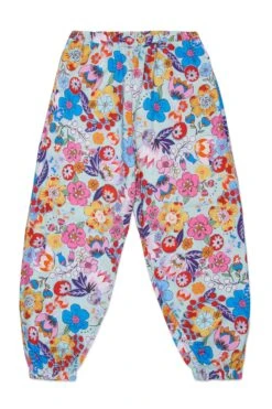 Marni Holiday Allover Poplin Jogger Pants