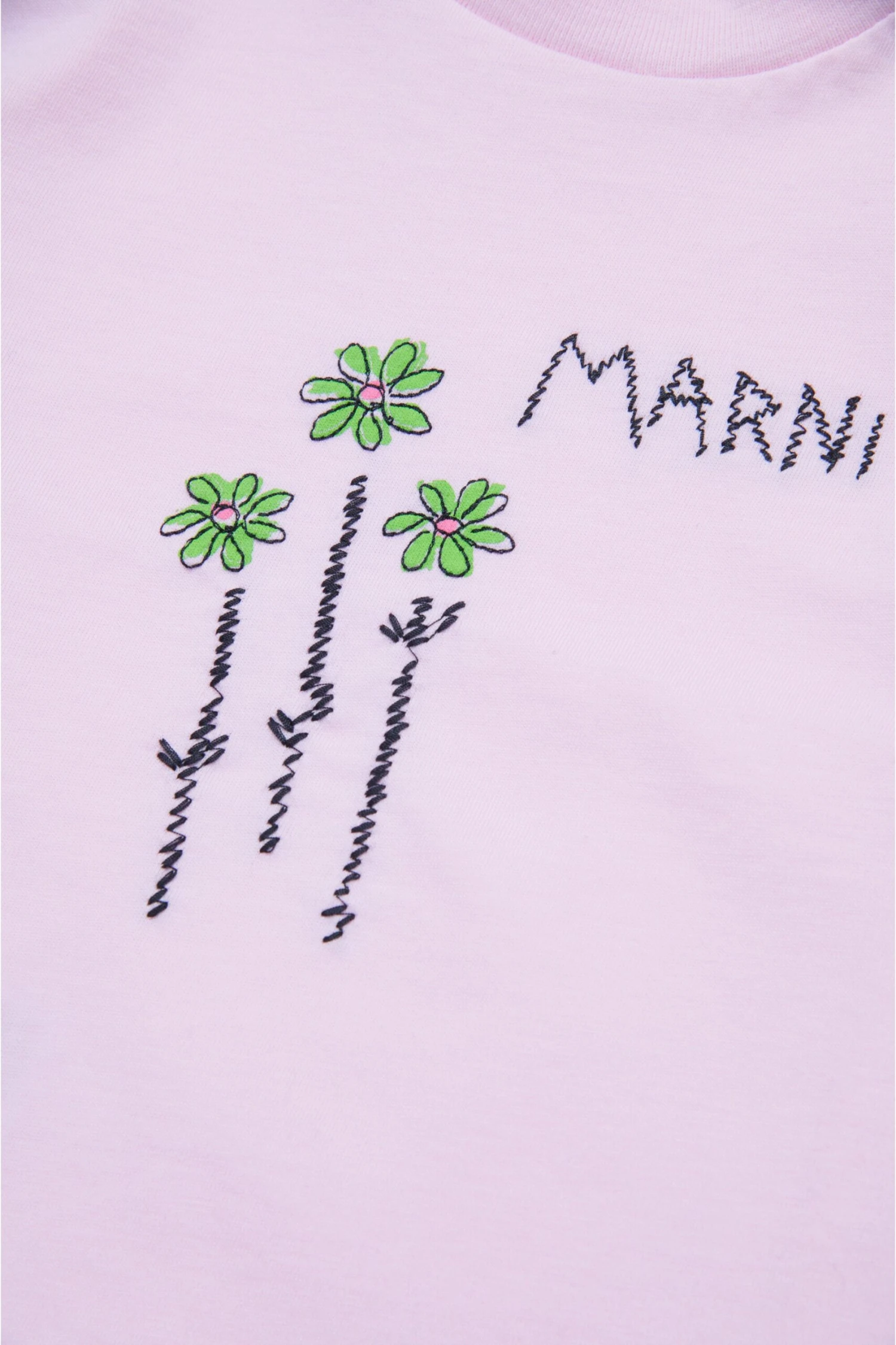 Marni T-shirt With Embroidered Flowers 4 Marni T-shirt With Embroidered Flowers - immagine 4