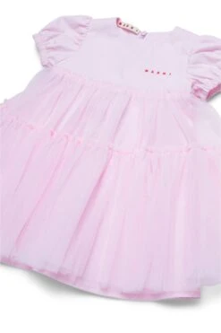 Marni Dress With Tulle Bottom -Bambini Abbigliamento Negozio M01439M00U00M347 03 a9de9eda 0c96 4312 b2dd ac00d9612f74