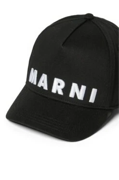 Marni Branded Gabardine Baseball Cap 9 Marni Branded Gabardine Baseball Cap -Bambini Abbigliamento Negozio M01470M00J20M900 03
