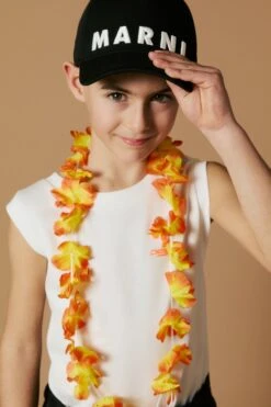 Marni Branded Gabardine Baseball Cap