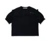 Marni Jersey T-shirt With Ruffles And Logo
