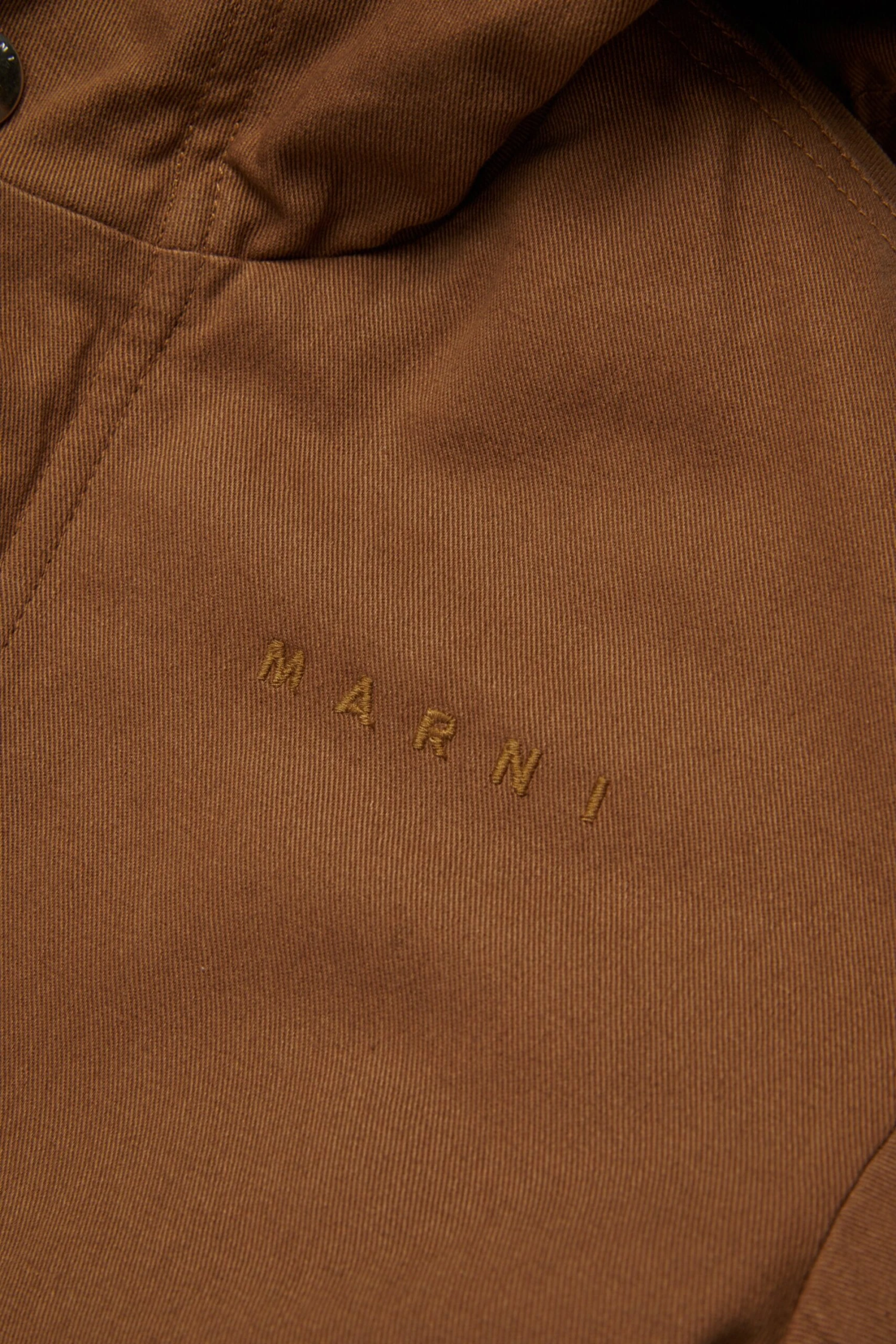 Marni Hooded Gabardine Parka With Drawstrings 4 Marni Hooded Gabardine Parka With Drawstrings - immagine 4
