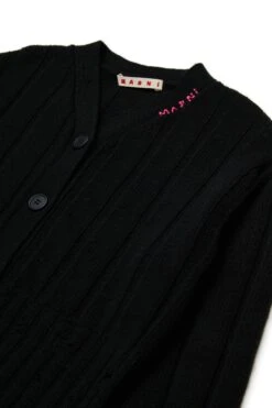 Marni Wool-blend Cardigan With Breaks -Bambini Abbigliamento Negozio M01633M00VX0M900 03