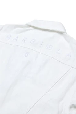 MM6 Maison Margiela Branded White Denim Jacket -Bambini Abbigliamento Negozio M60449MM03RM6101 04 5ed7d9bf 5739 43d4 9aa5 90b720260a67