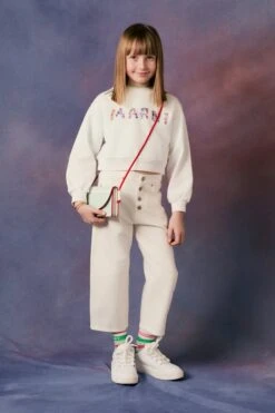 MM6 Maison Margiela Branded White Jean