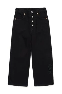 MM6 Maison Margiela Branded Black Jeans