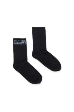 MM6 Maison Margiela Ribbed Socks Branded With Numeric Logo