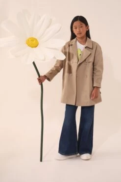 MM6 Maison Margiela Double-breasted Re-cut Trench Jacket