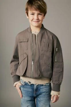 MM6 Maison Margiela Numeric Logo Bomber Jacket