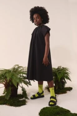 MM6 Maison Margiela Poplin Dress With Ruffles