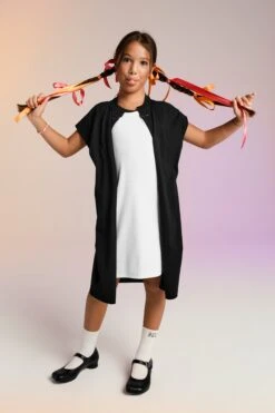 MM6 Maison Margiela Re-cut Dress With Raw Cut Details