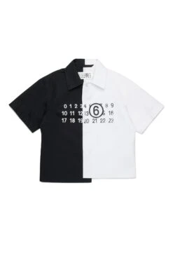 MM6 Maison Margiela Colorblock Poplin Re-cut Shirt