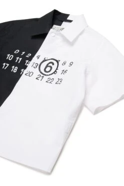 MM6 Maison Margiela Colorblock Poplin Re-cut Shirt -Bambini Abbigliamento Negozio M60761MM014M6C10 03