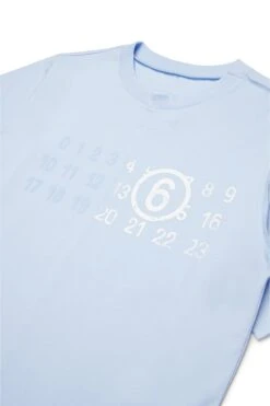 MM6 Maison Margiela Re-cut T-shirt With Stamp Numbers -Bambini Abbigliamento Negozio M60775MM04IM6807 04