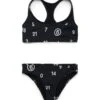 MM6 Maison Margiela Allover Numeric Logo Bikini Swimsuit
