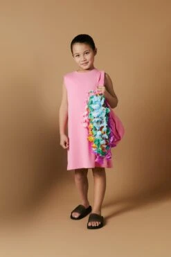 MM6 Maison Margiela Sleeveless Cover-up Dress With Numeric Logo