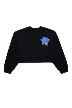 MM6 Maison Margiela Crew-neck Sweatshirt With Happy Star Graphics