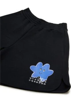 MM6 Maison Margiela Fleece Shorts With Happy Star Graphics -Bambini Abbigliamento Negozio M60798MM04HM6900 03 8cf77c91 530a 4479 b53e 84746aacb676