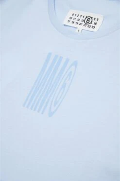 MM6 Maison Margiela Cropped T-shirt With Institutional Logo -Bambini Abbigliamento Negozio M60806MM04IM6807 04