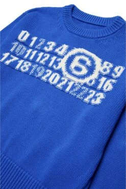 MM6 Maison Margiela Knit Pullover With Branded Numeric Logo -Bambini Abbigliamento Negozio M60810MM05CM6808 04