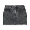MM6 Maison Margiela Black Shaded Denim Mini Skirt