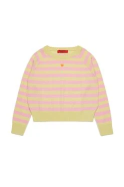 MAX & Co. Wool Crew-neck Pullover With Stripes