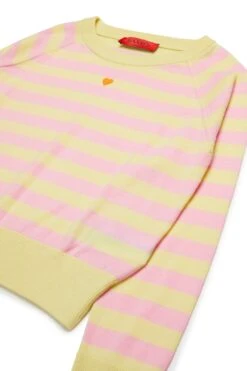 MAX & Co. Wool Crew-neck Pullover With Stripes -Bambini Abbigliamento Negozio MX0003MX005MXC12 03