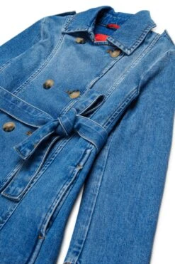 MAX & Co. Medium Blue Shaded Denim Trench Coat 9 MAX & Co. Medium Blue Shaded Denim Trench Coat -Bambini Abbigliamento Negozio MX0109MX066MX01 03 d5b77890 9020 436b 8e9c 4fe38e491296