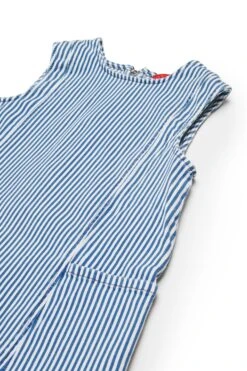 MAX & Co. Striped Denim Sleeveless Dress -Bambini Abbigliamento Negozio MX0113MX067MX01 03 0513a82f 7669 44d5 923b 3e8a75512b4f