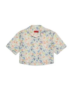 MAX & Co. Floral Allover Poplin Boxy Shirt