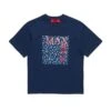 MAX & Co. T-shirt With Solid Floral Square