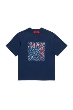MAX & Co. T-shirt With Solid Floral Square