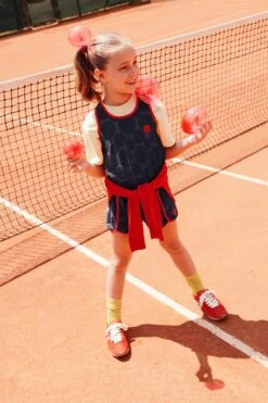 MAX & Co. Polka Dots Allover Sleeveless Terry T-shirt