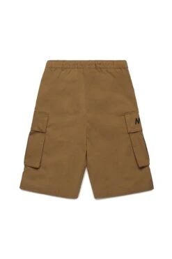 Cargo Shorts In Deadstock Fabric With MYAR Logo 8 Cargo Shorts In Deadstock Fabric With MYAR Logo -Bambini Abbigliamento Negozio MY0151MY00WMY713 02